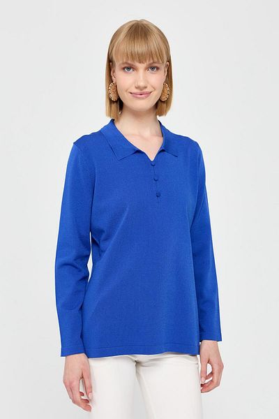 Desen Triko Дамска блуза с поло яка Saks Thin Knitwear
