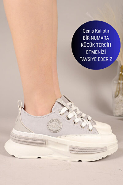 Birikon JASH Λινά Αθλητικά Παπούτσια ΓΚΡΙ