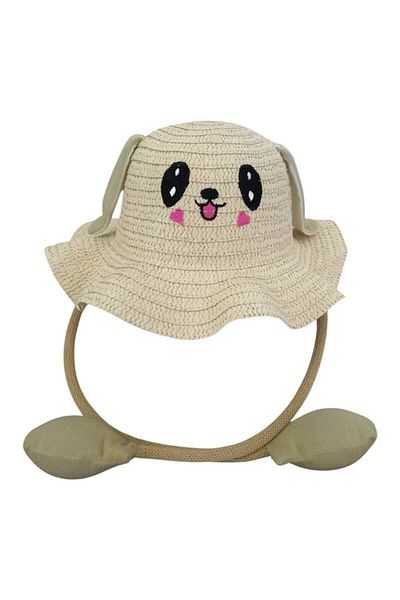 Aware Time Kitti 6-12 Years Old Children Play Ear Straw Fedora Hat