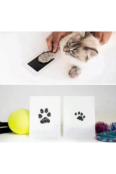 Süslü Pati مجموعة إطارات الصور الفوتوغرافية Fancy Cat Dog Paw Print