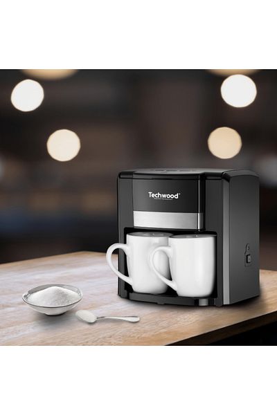 Techwood DUO Techwood TCA-206 coffee maker, 0.6L, 2 ceramic cups