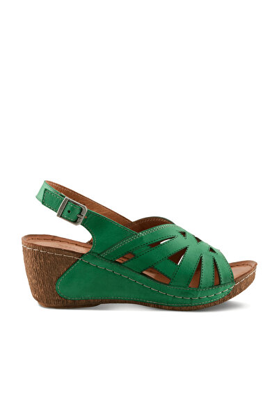 İNZE AYAKKABI Genuine Leather Sandals Model Name: Vitae