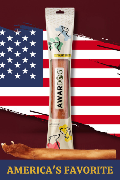 AWARDOG 30 Cm Canavar Boy %100 Doğal Dana Kamışı | Köpek Çiğneme Ödül Maması | Uzun Süre Dayanıklı | 1 Adet