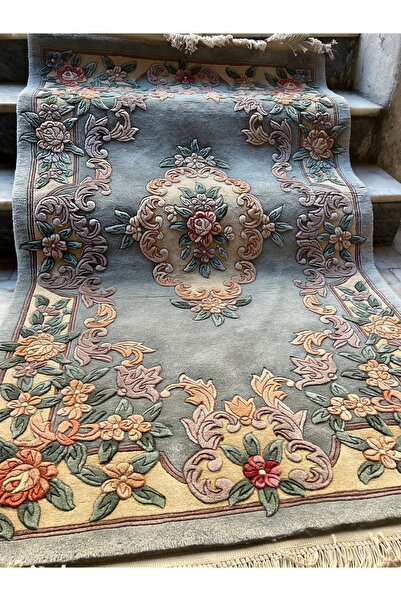 RD RAMAZAN DAĞ EL HALI SANATI El Dokuma Kabartmalı Çin Halısı Birinci Sınıf K...