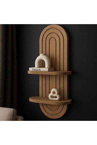 moka park avm Arya Decorative Wall Shelf Easy to Mount Stylish Bookshelf 70 *29 cm