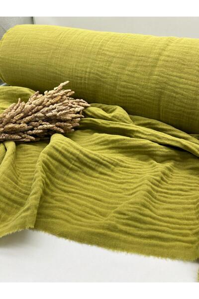 Kumaş Sevdası Țesătură de muselină din bumbac organic cu două straturi Lățime dublă (lățime 150 cm)