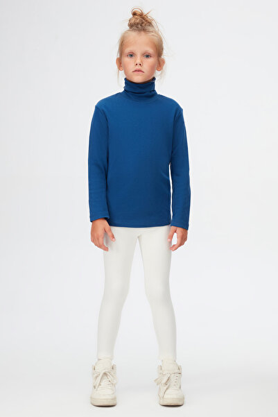 LOVETTI Indigo Basic - Дівчача зимова футболка з довгими рукавами та коміром-стійкою