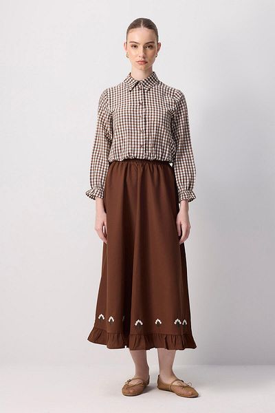 Touché Privé Plaid Shirt Skirt Suit