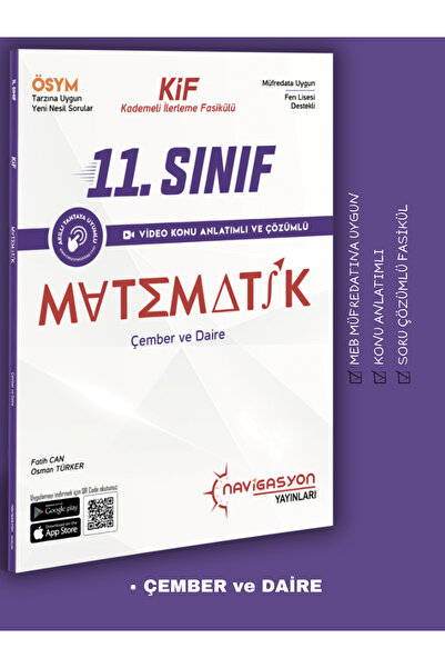 Navigasyon yayınları 11. Sınıf Çember ve Daire (MEB MÜFREDATINA UYGUN)