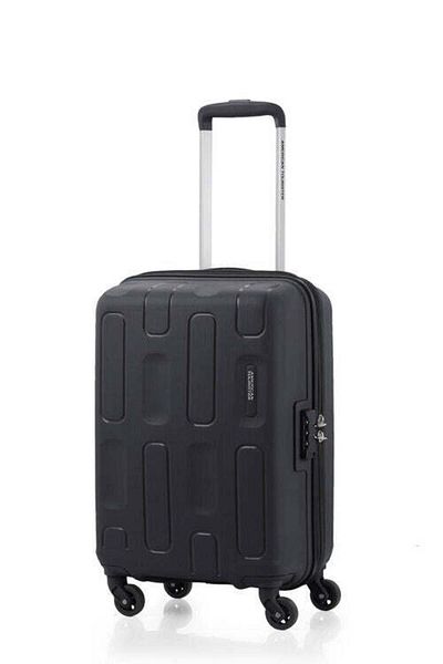 American Tourister حقيبة سفر إليبسو الصلبة 55 سم TSA سوداء