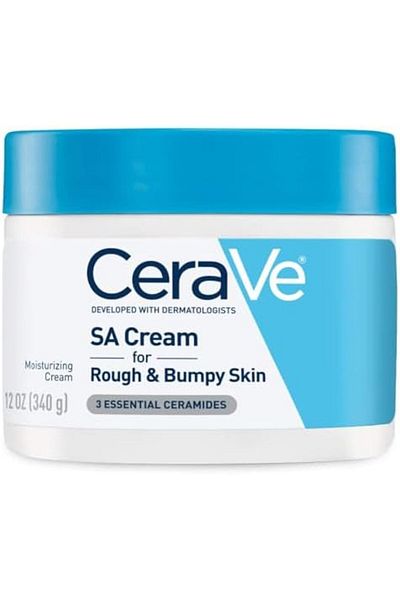 CeraVe SA Cream, 12 oz, Renewing Salicylic Acid Body Cream for Rough and Bumpy Skin, Fragrance Free