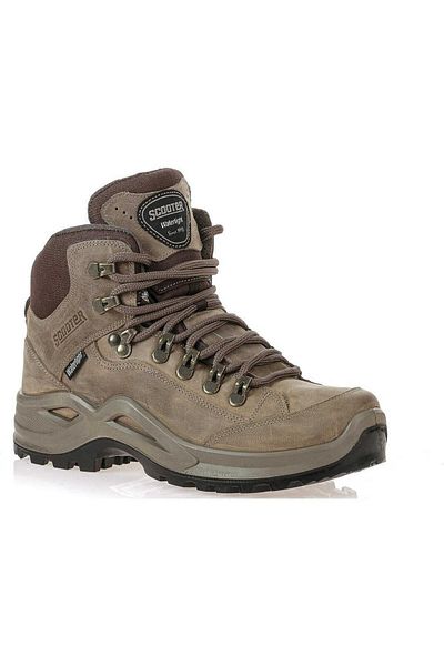 Scooter G1219cku Sand Γυναικείες Crazy Leather Αδιάβροχες Μπότες