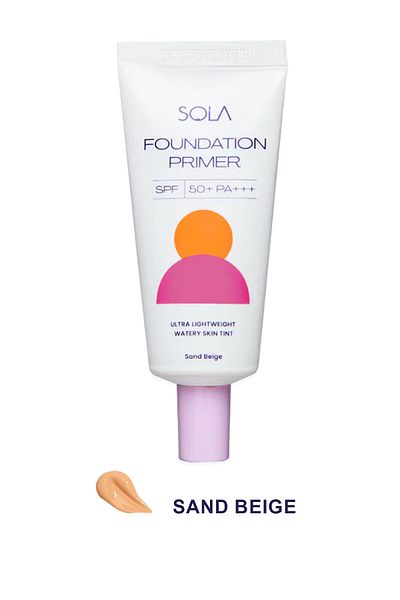 SOLA Foundation Primer Spf 50+ Pa+++ 30ml - Sand Beige
