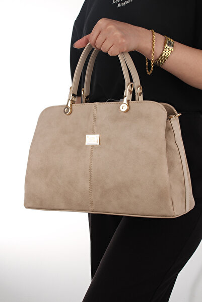 By Hakan GK-800 Geantă de mână și de umăr cu trei compartimente pentru femei Geantă de cruce VİZON