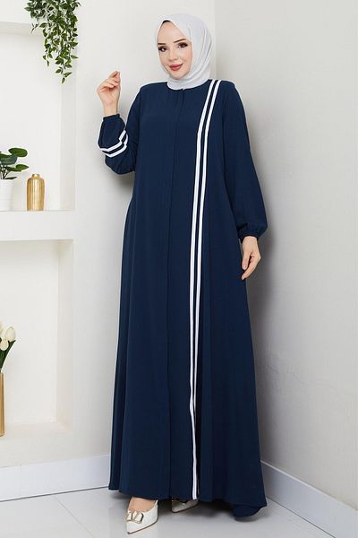 InStyle Striped Medina Silk Indigo Ferace