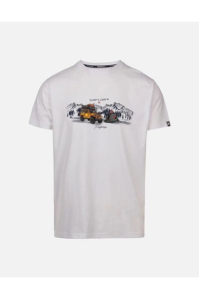 Trespass Horton Male Casual Printed White Men's T-Shirt