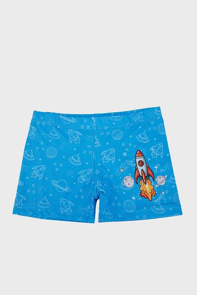SLIPSTOP Costum de baie cu protecție UPF 50+ cu imprimeu Skyrocket SHORT Băieți MAYO SHORT SR 2532000005