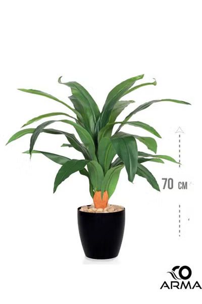 co arma Artificial corn tree, 70cm tall, soft texture, with natural texture, in fiberglass container