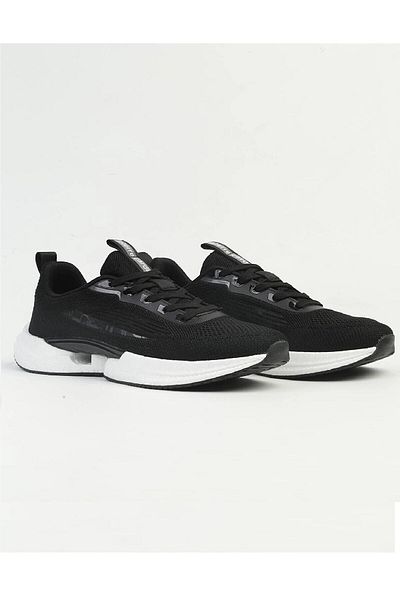 Pierre Cardin Imported Comfort Sole Lace-Up Men's Sports Sneaker Shoes Black White