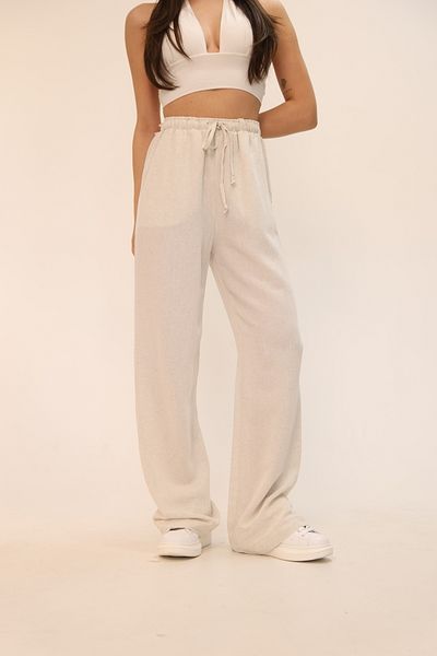 AURRARİ Linen Trousers Tie Belt
