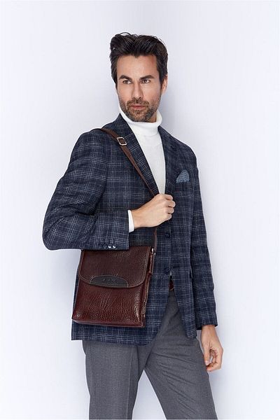 Aka Leather Brown Shoulder Bag 373 61