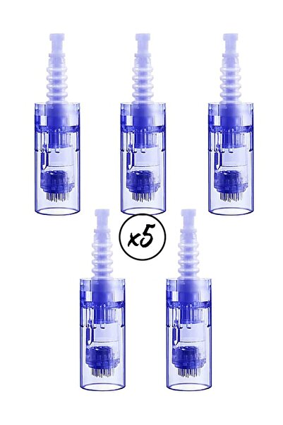 ARMONİKONYA 5 Adet 12 Pin Dr.pen A6,a1,m5,m7,n2c,e30 Mavi Soketli Kartuş Derm...