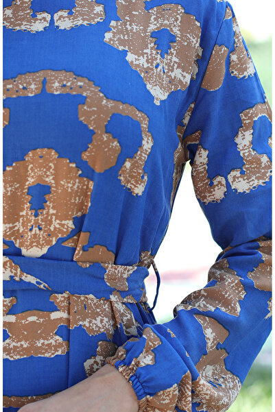 sefamerve Сукня з візерунком індиго - 81872A-03