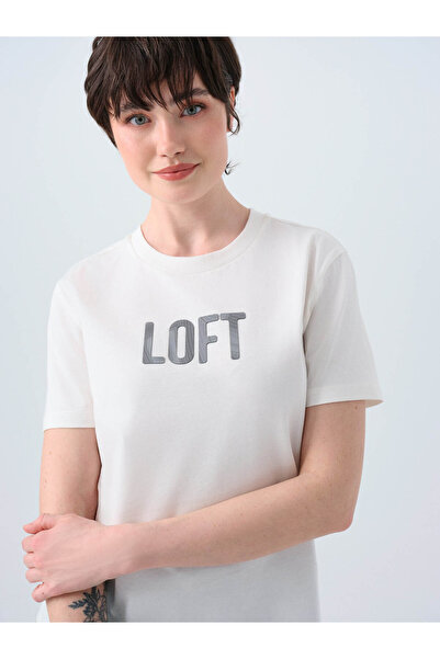 Loft Λευκό γυναικείο T-Shirt LF2039263