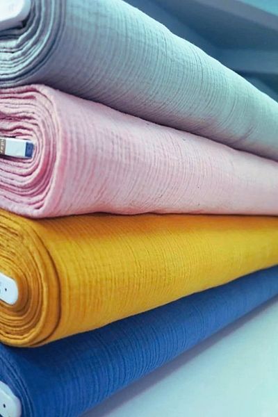 Svava Muslin Fabric – Soft, Absorbent, 100% Cotton - Baby Friendly 100X 200 cm (Tile)