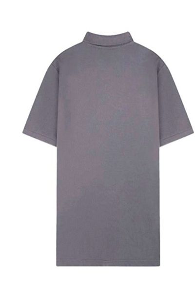 Ltb Gray Men's T-Shirt with Collar
