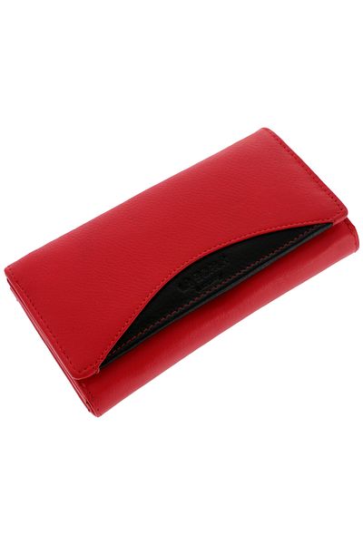 GiftExpress Portofel dama La Scala Luxury rosu negru RFID