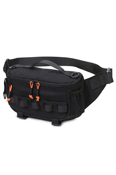 Choice حقيبة صيد سوداء على الصدر وحقيبة خصر تكتيكية للسفر والرياضات الخارجية ...