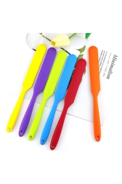 abnturk Isıya Dayanıklı Pasta Ve Çikolata Sıyırma Spatulası Silikon Spatula 24cm