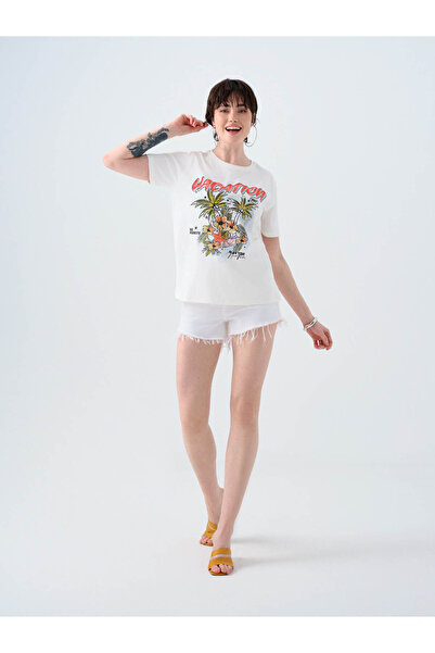 Loft White Women's T-Shirt Lf2040163