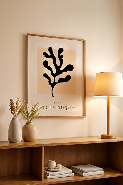 Basquiart Poster din seria Bohemian cu ramă din lemn, numărul tabloului: 111