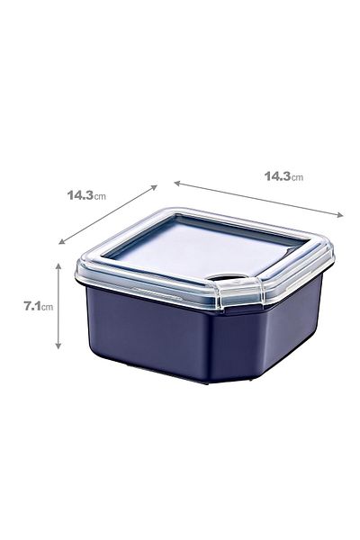 Smartware Navy Blue 1000 ml Set of 4 Q-Box Storage Containers