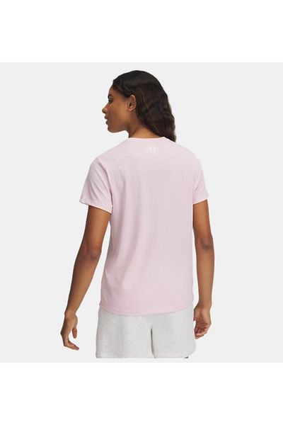 Under Armour Women's Pink Ua Rival Outline Ss Tshirt 1389719 -647
