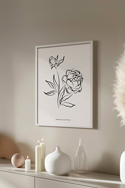 Basquiart Poster cu ramă albă din seria Bohemian, Nr. tablou: 114