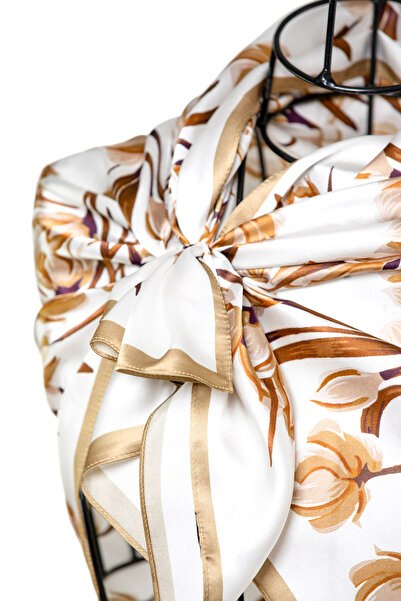 CASHMERE AND SİLK MAWLANA 100% Silk Scarf (90X90)