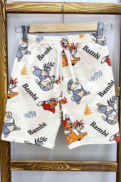 HÇM Girl's Shorts Printed with Elastic Waist A19