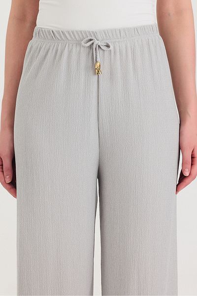 Ceylen Comfortable Cut Trousers with Lace-Up Waist
