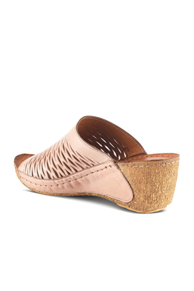 İNZE AYAKKABI Genuine Leather Slippers Model Name: Luma