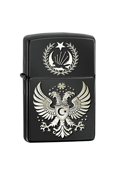 Market66 Çift Başlı Kartal Türk Özel Kuvvetler Lazer Silinmez Resimli Benzinli Hediyelik Çakmak