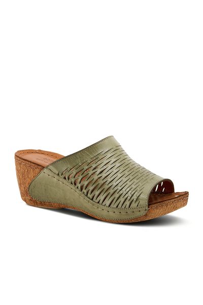 İNZE AYAKKABI Genuine Leather Slippers Model Name: Luma