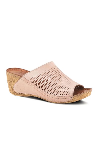 İNZE AYAKKABI Genuine Leather Slippers Model Name: Luma