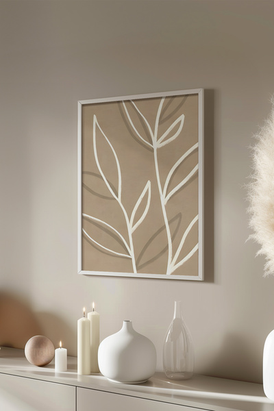 Basquiart Αφίσα της Σειράς Bohemian με λευκό πλαίσιο, Αριθμός Πίνακα: 152