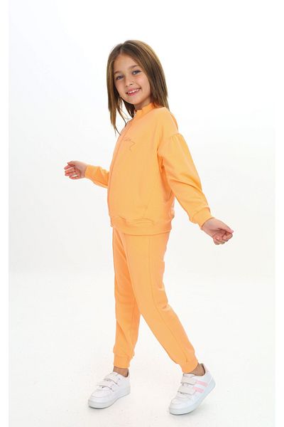 Toontoy Girl's Trend Embroidered Tracksuit Set