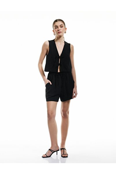 Koton Μαύρο γυναικείο σορτς 5SAK40083PW