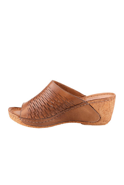 İNZE AYAKKABI Genuine Leather Slippers Model Name: Luma