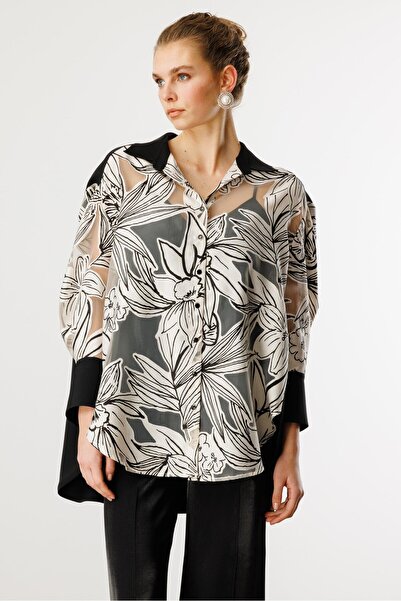 Moda İlgi Modailgi Oversize Desenli Tunik Orijinal